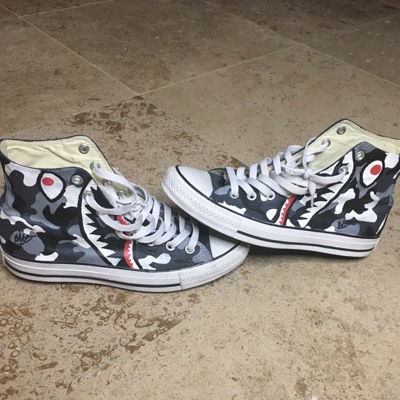 bape converse high top